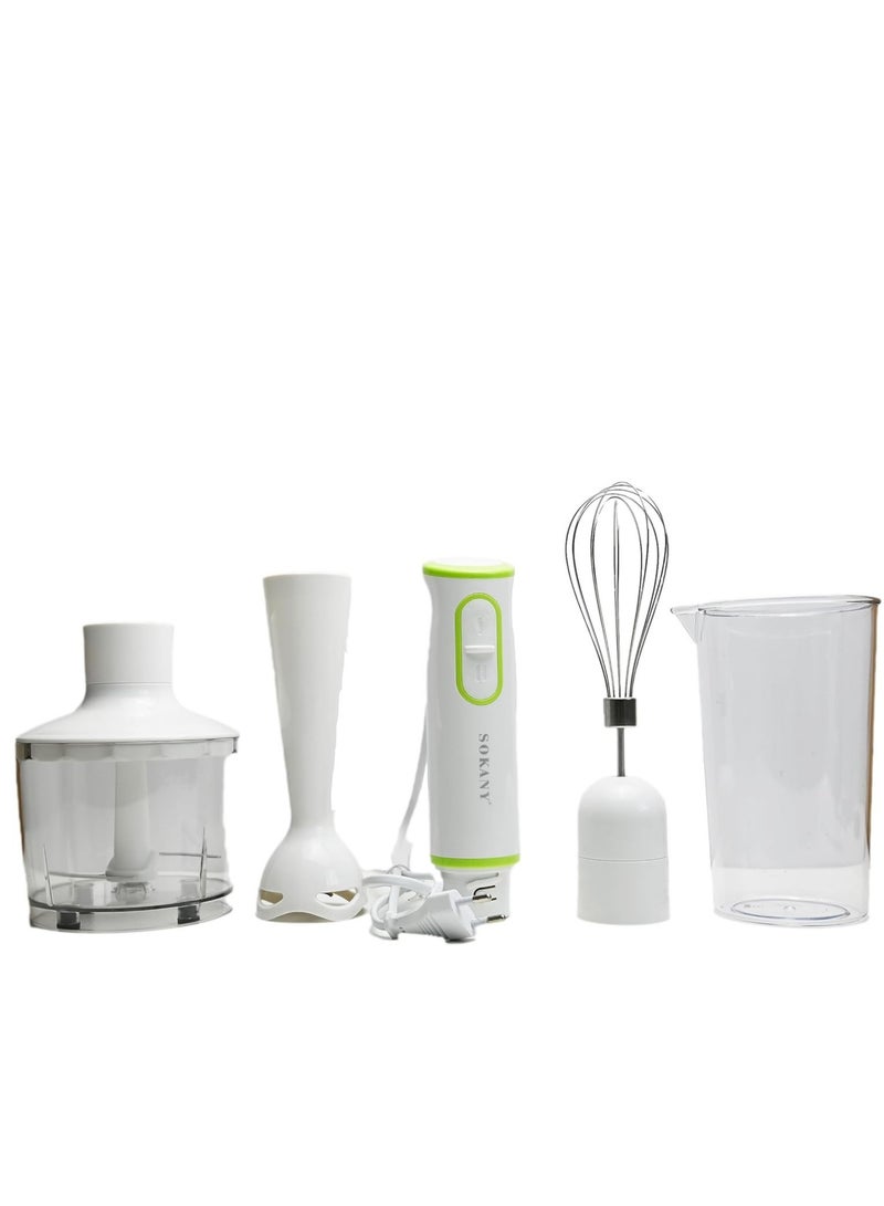 sokany 4-in-1 Hand Blender/Mixer Grinder – Versatile Juicer and Smoothie Blender for Home, Office, and Camping - Image 4