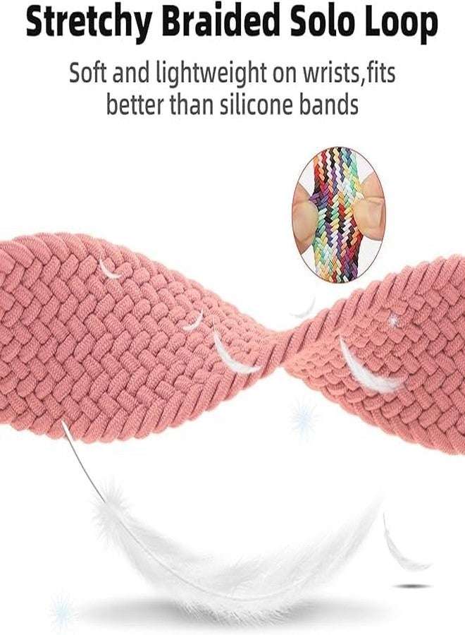 SimpleThings Braided Bands Compatible with Bark Watch, 3Pack Solo Loop Stretchy Watch Bands with Adjustable Easy Buckle for Kids Boys Girls (Teal&Purple&BrightPink) - Image 5