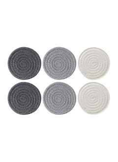 Absorbent Drink Coasters Handmade Braided Drink Coasters , For Coffee Wooden Table, Super Absorbent Heat-Resistant Coasters for Drinks Great Housewarming , Gift Grey, Dark Grey,  White - pzsku/Z0C61FBF72E2B21B2E1C8Z/45/_/1728462139/f93d369b-0c42-429e-a31b-9dab8550e5dd