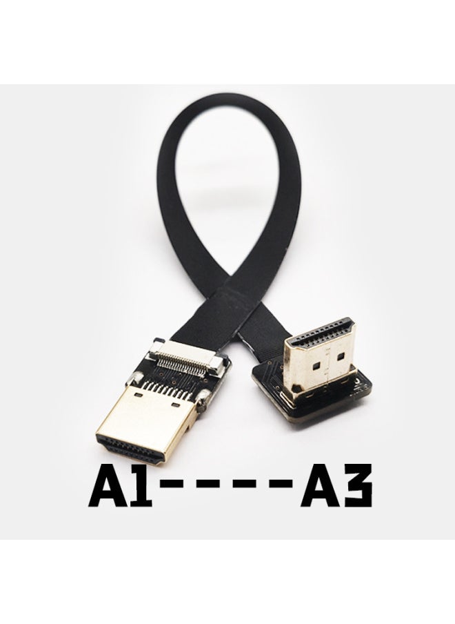 Raspberry Pi PTZ Camera TV Monitor Computer HD Mini Micro HDMI Cable 4K Optional-Color:A1-A Mother-Line Length:100cm