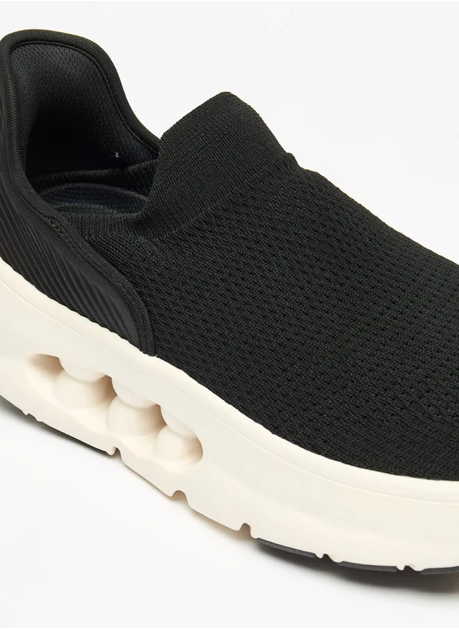 Dash Men Textured Slip On Sports Shoes