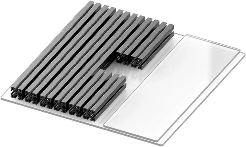 Compatible with Voron V0.2 Pro 3D Printer Tophat Cover Module 1515 Profile Clear Acrylic Plate Enclosure System - Image 1