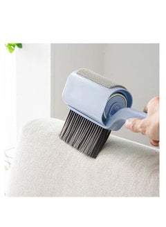 3 in 1 lint remover pet hair remover reusable hair cleaning brush for clothes couch bedding blue