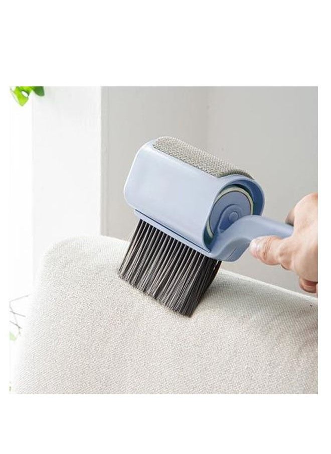 Generic - 3 in 1 lint remover pet hair remover reusable hair cleaning brush for clothes couch bedding blue - Image 1