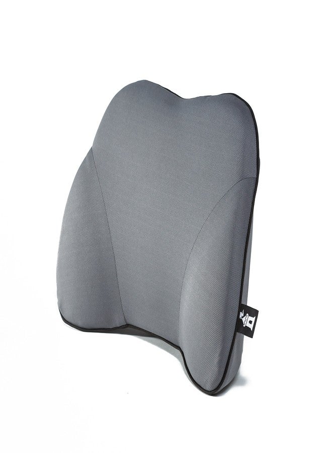 Castle Squire Firm Memory Foam Lower Back Backrest - Dense Foam Padding Lumbar Support Pillow for Home, Office, Auto, and Travel (Squire Size, Stone) - Image 2