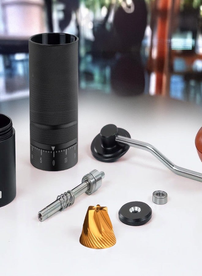 Macnoa Grind Craft Manual Coffee Grinder - 60 Grind Settings, Titanium Burr, Compact and Portable for Espresso, French Press, and Pour Over Brewing, Black. - Image 5