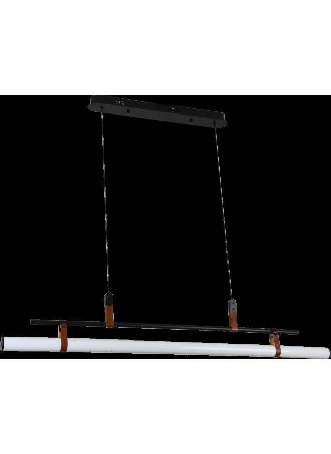 Hummer Modern black chandelier with yellow lighting, 18 watts, 115 cm  - Image 2