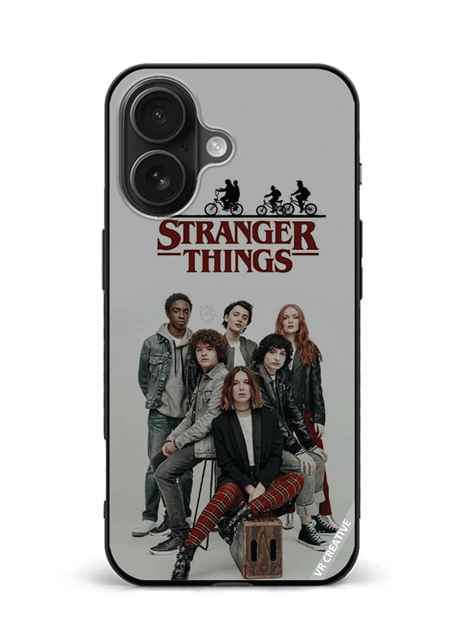 VR CREATIVE Protective Case Cover For Apple iPhone 16 Strangers Thing Design Multicolour