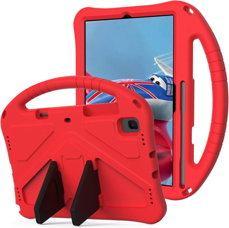 Lightweight Shockproof Kids Friendly Cover for Samsung Galaxy Tab S6 10.5 inch 2019 SM-T860/T865,with Handle Stand Thickned Cornor Impact Protection Tablet Cover(Vermelho) - Image 1