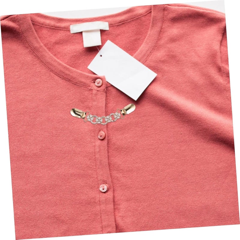 SQUISHCO 4Pcs Cinch Clip for Shirt, Shirt Tightening Clips for Women, Elegant Flower and Butterfly Design with Rhinestones, Perfect for Sweaters Dresses and Scarves - Image 3