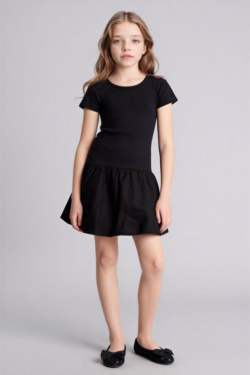 ديفاكتو فستان بناتي نص كم قصة عادية - Image 2