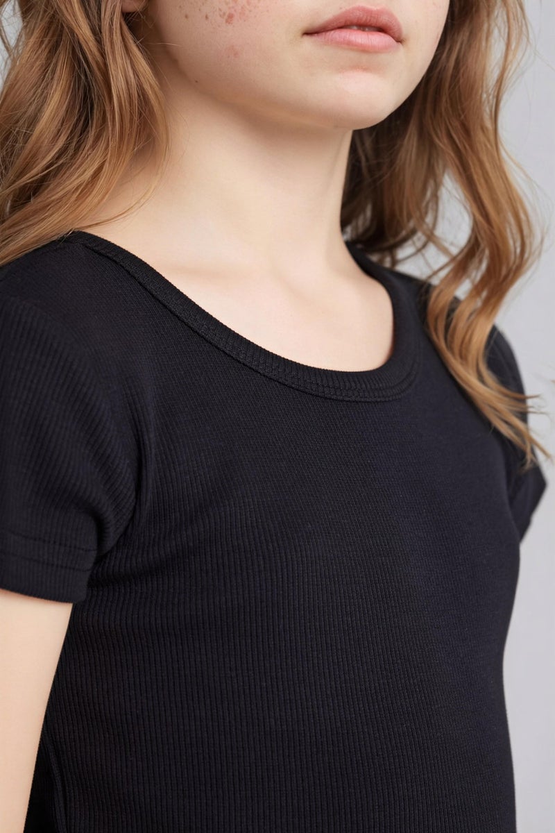 ديفاكتو فستان بناتي نص كم قصة عادية - Image 4