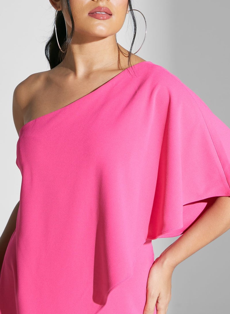 Adrianna Papell One Shoulder Wide Leg Jumpsuit  - Image 3