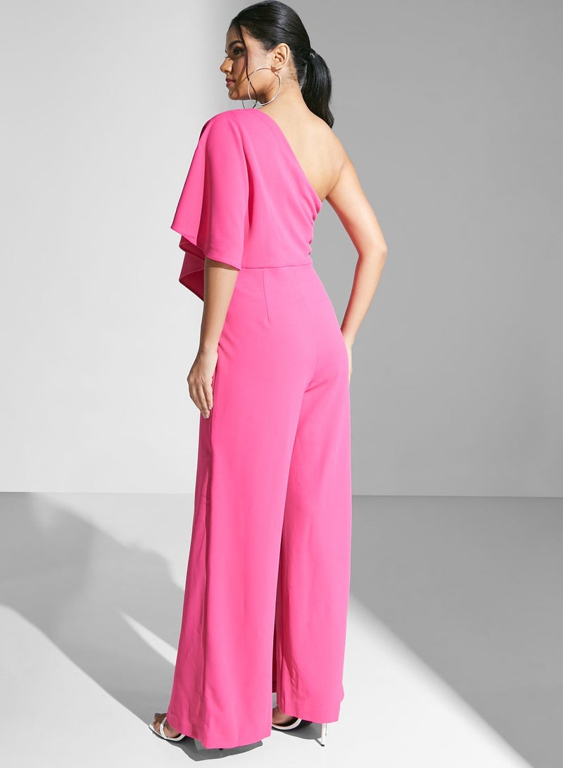 Adrianna Papell One Shoulder Wide Leg Jumpsuit  - Image 2