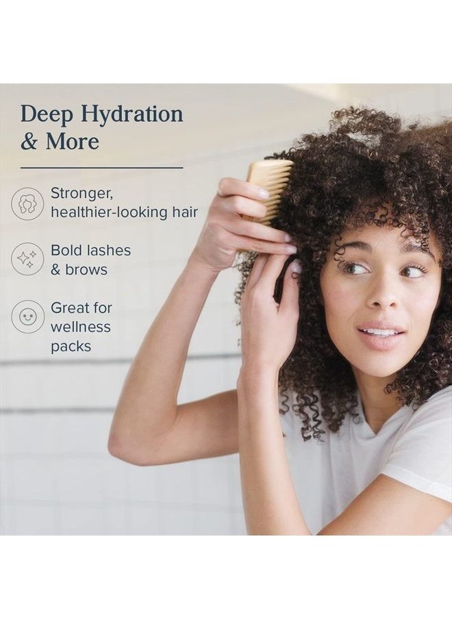Heritage Store Heritage Store Organic Castor Oil, Nourishing Hair Treatment, Deep Hydration for Healthy Hair Care, Skin Care, Eyelashes & Brows, Castor Oil Packs, Cold Pressed, Hexane Free, Vegan, Cruelty Free, Glas  - Image 3