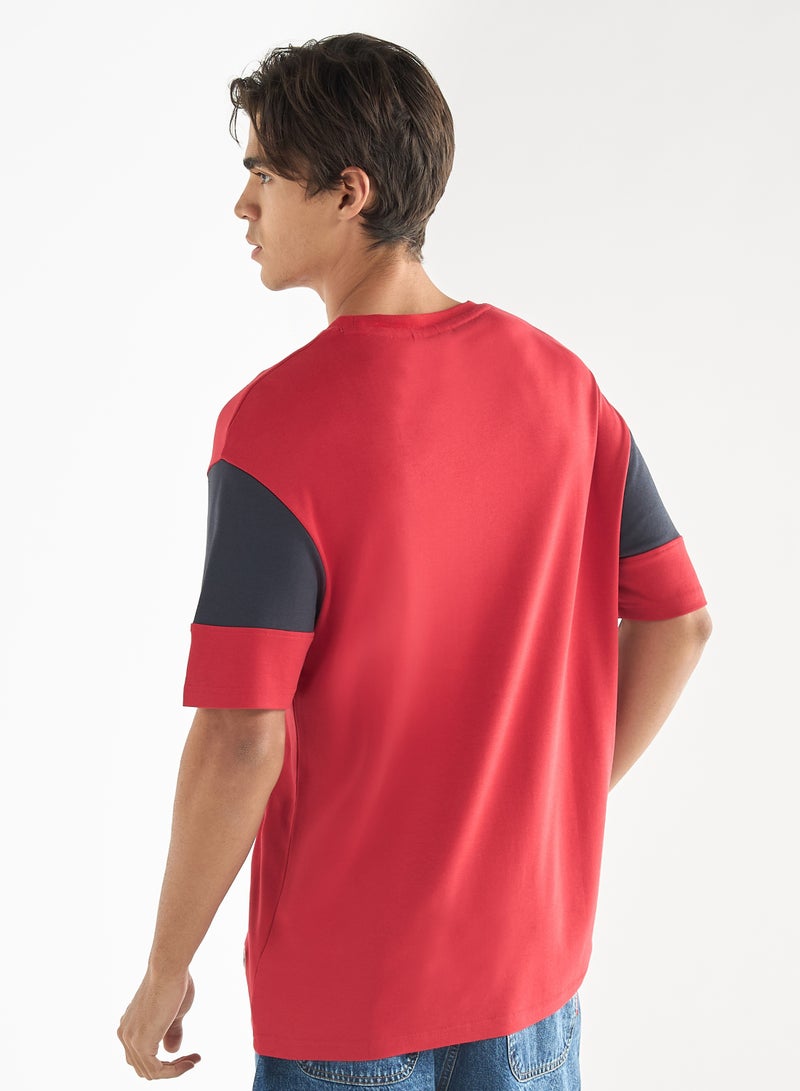 Starter Logo Print T-shirt with Short Sleeves and Crew Neck - Image 3