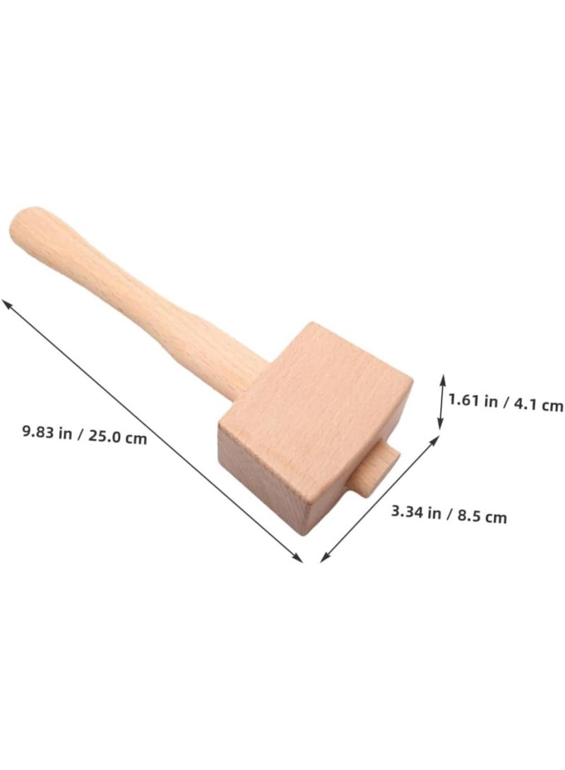 GGOOT Carpentry Hammer Blow Countersink Drill Bit Plank Woodworking Mallet Tools Hardware Clamps for Woodworking Electrician Carpenter Masonry Mallets Ten Small Hammer Beech - Image 3