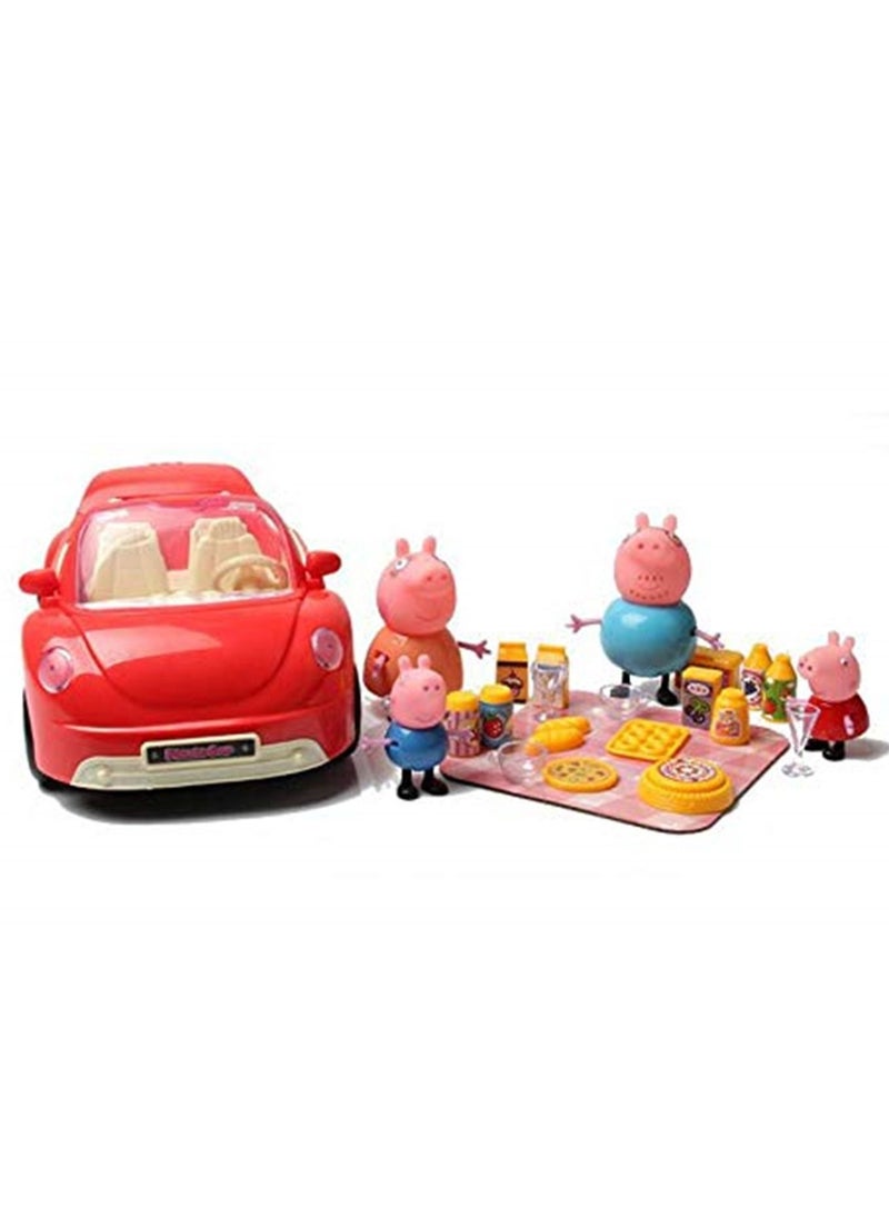 Generic - Red convertible picnic car toy car - Image 1