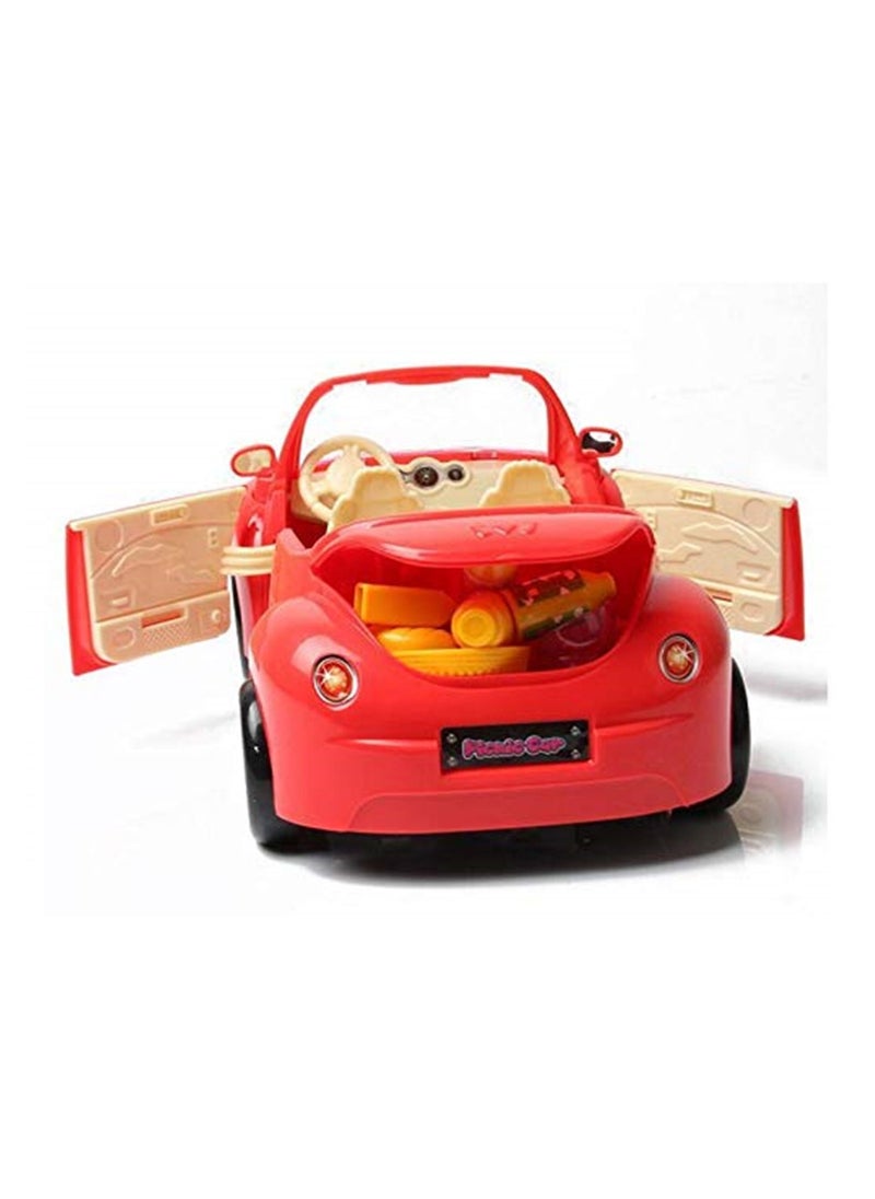 Generic - Red convertible picnic car toy car - Image 1