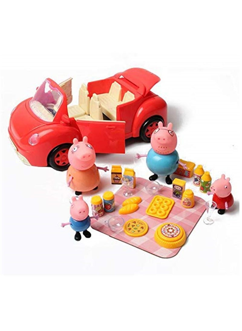 Generic - Red convertible picnic car toy car - Image 1