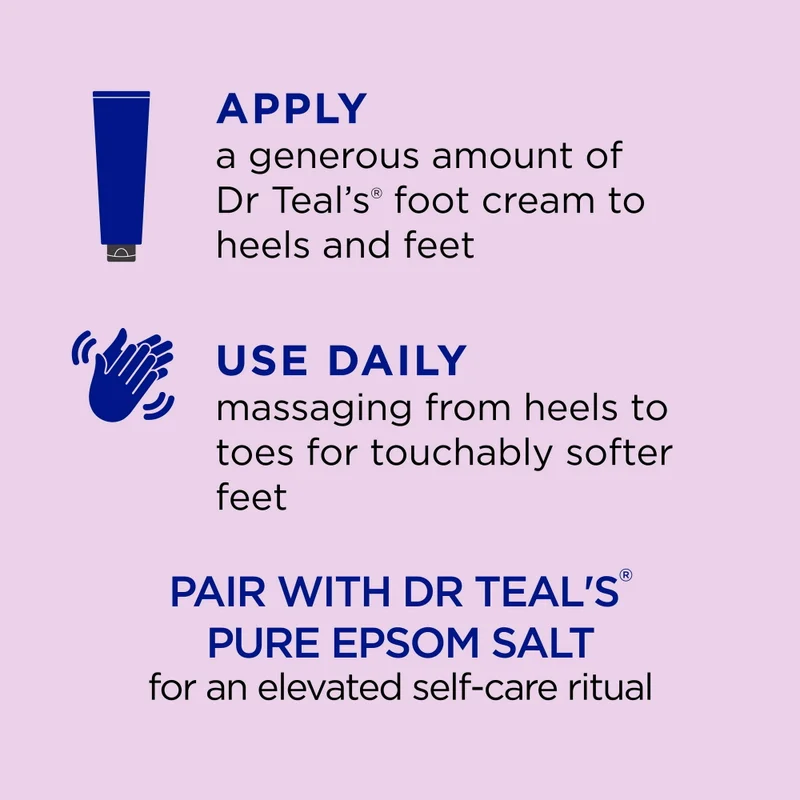 Dr Teal's Dr Teal's Epsom Salt Foot Cream - Shea Butter&Aloe Vera 227g 227grams