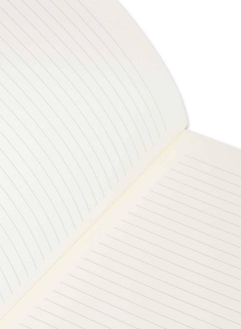 FIS دفتر ملاحظات FIS من البولي فينيل كلوريد بغلاف ناعم مقاس A4 سطر واحد مع حدود 80 ورقة - كستنائي - FSNBPVSLA480MR - Image 2