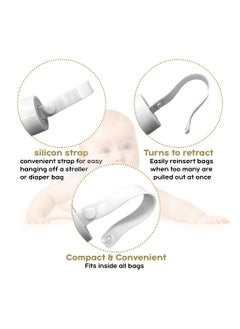 Baby Disposable Diaper Bags, Biodegradable Waste Bags 10 Refill Rolls/150 Bags with Dispenser, Convenient and Quick Diaper Disposal, Unscented(WHITE) - pzsku/Z0C628C9997A8AE482160Z/45/_/1691157129/605bc513-ab9b-4bc9-a90d-ecb754ddcd37