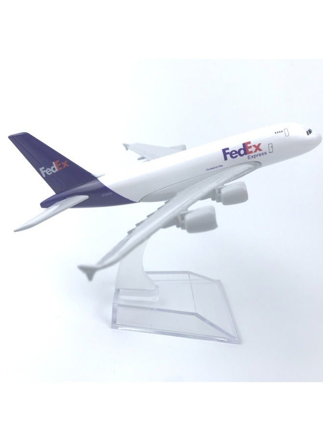 general 16cm Alloy Airplane Tabletop Display Model 1:400 Scale Federal Transport Airplane Model Ornaments Toys Furniture Decorations Collection Gifts - Image 1