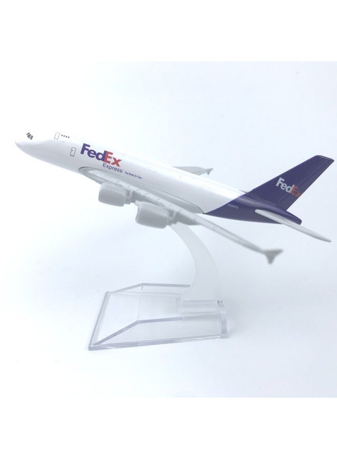 general 16cm Alloy Airplane Tabletop Display Model 1:400 Scale Federal Transport Airplane Model Ornaments Toys Furniture Decorations Collection Gifts - Image 3