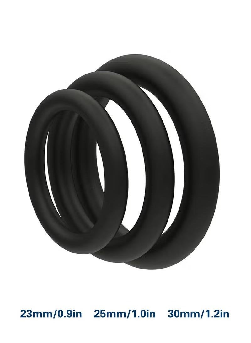 XiuWoo 3 pc Silicone Sports Ring Elastic Easy Stretch Resistance Tear Resistance Exercise Ring Waterproof Wear Resistant  - Image 3