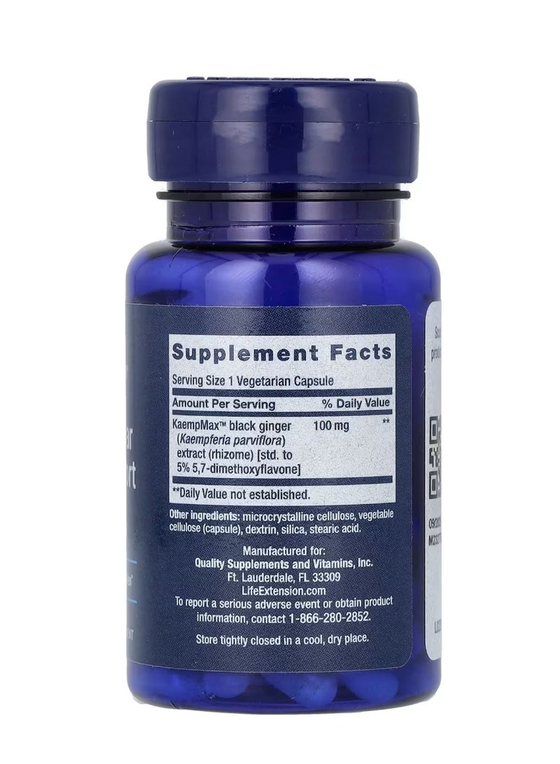 Life Extension Male Vascular Sexual Support 30 Vegetarian Capsules - Image 2
