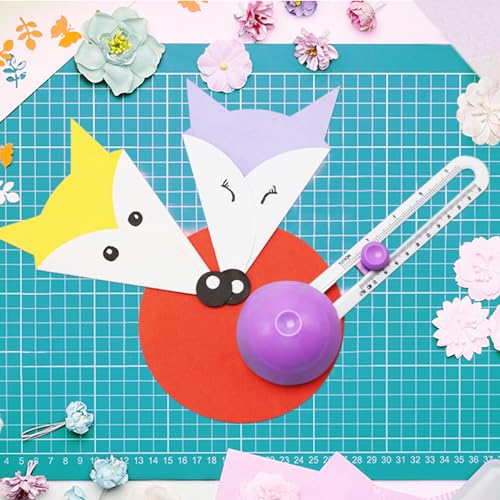 HKKYO Circle Cutter, Circle Cutters for Paper Crafts, Paper CircleCutters, Circle PaperCutters, Circular Cutters, Cardboard Circle Cutter, Adjustable Craft Cutting Tools, Cutting Diameter 4'' to 12.5'' - Image 2