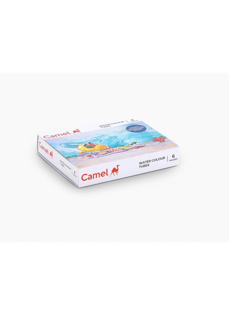 camel Camel Student Water Color Tube - 5Ml Each, 6 Shades, Multicolor  - Image 3