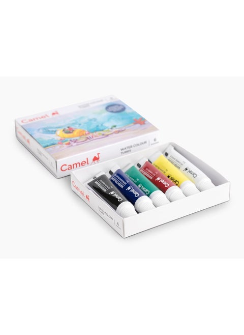 Camel Student Water Color Tube - 5Ml Each, 6 Shades, Multicolor