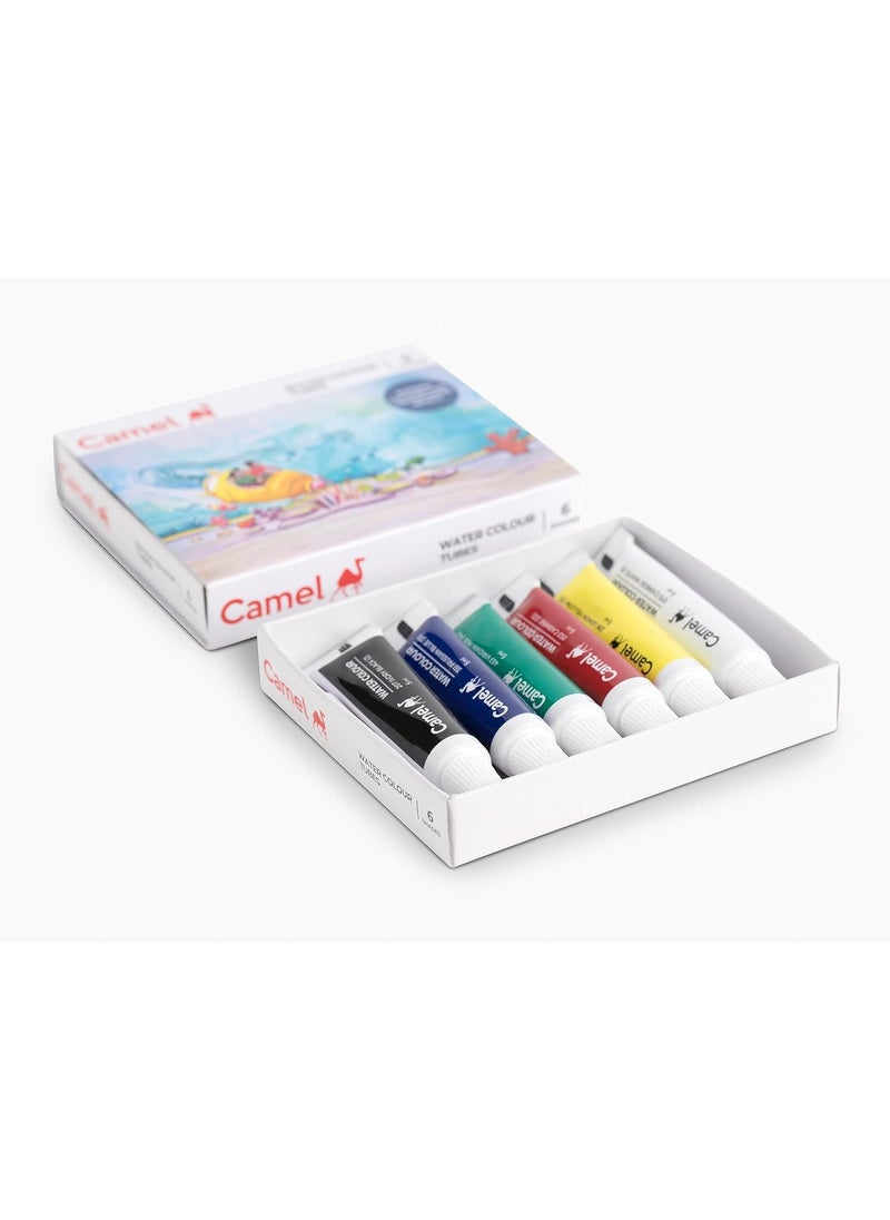 camel Camel Student Water Color Tube - 5Ml Each, 6 Shades, Multicolor  - Image 1