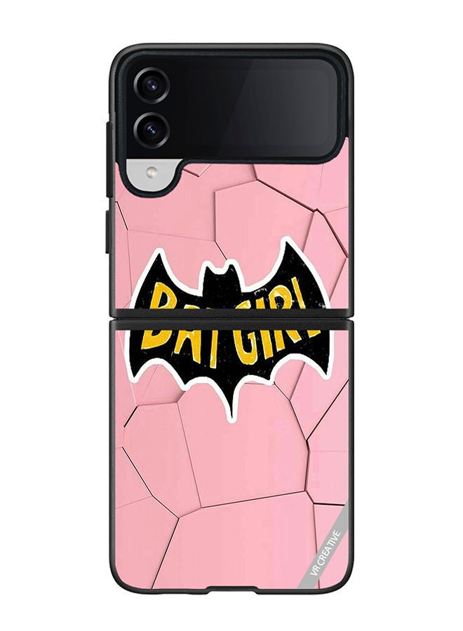 VR CREATIVE Protective Case Cover For Samsung Galaxy Z Flip4 Bat Girl Design Multicolour - Image 1