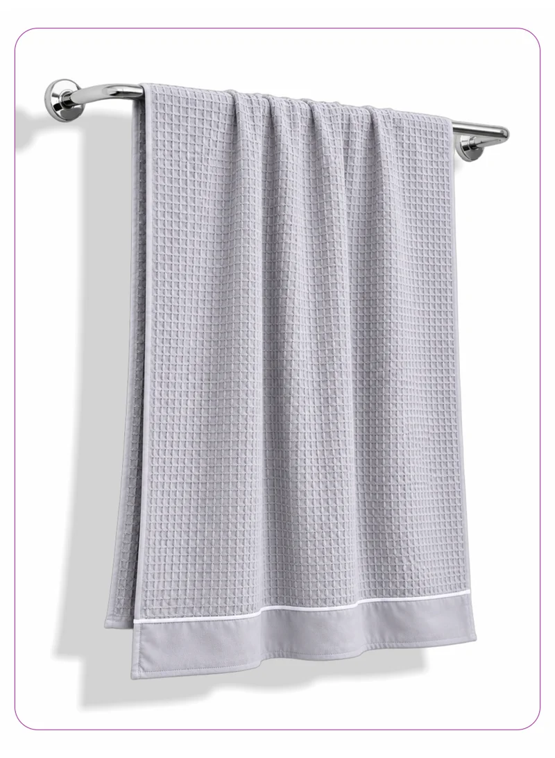 Donetella Bath Towel (1 Piece, 70x140 cm) – Microfiber 310 GSM Waffle Weave Ultra Soft Highly Absorbent Quick Dry Bathroom Towel for Home, Gym, Spa & Travel