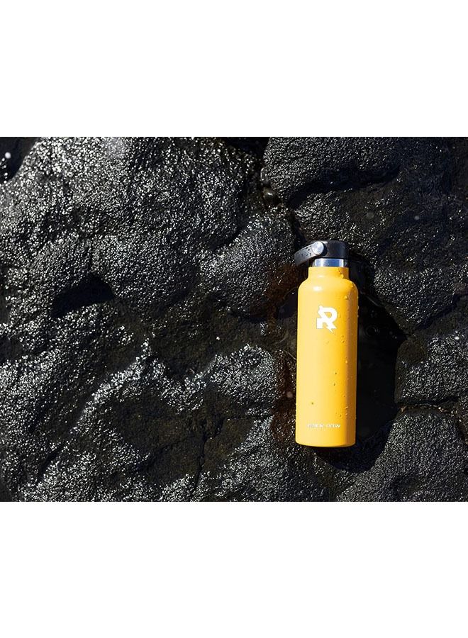 Captaintech Bottle 21 oz Standard Mouth with Flex Cap and Powder Coat Vacuum Insulated Stainless Steel BPA Free for sports - Image 3