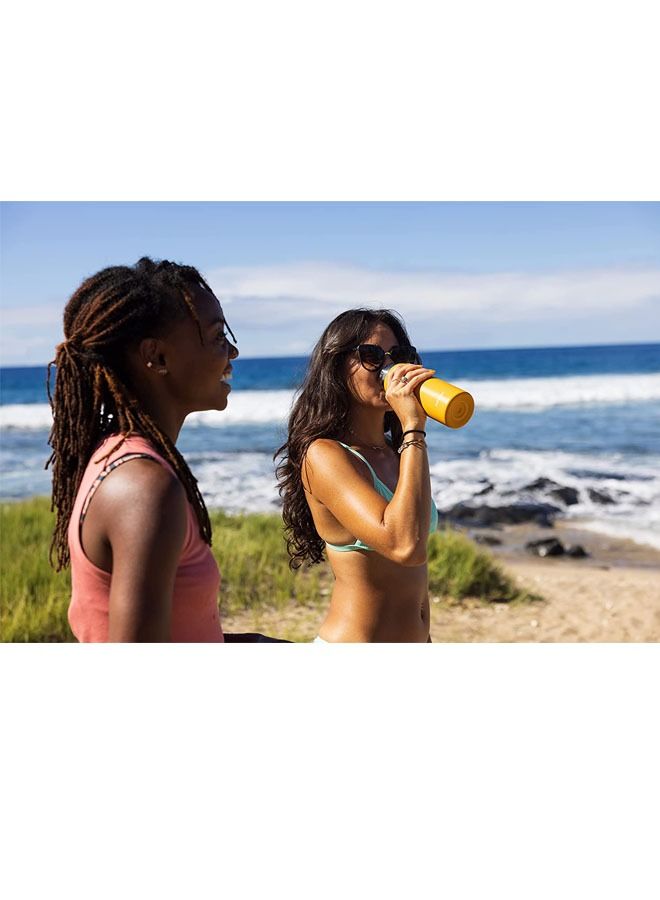 Captaintech Bottle 21 oz Standard Mouth with Flex Cap and Powder Coat Vacuum Insulated Stainless Steel BPA Free for sports - Image 4