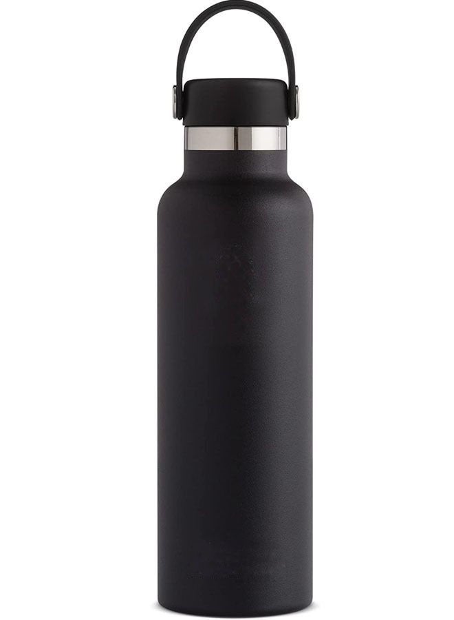Captaintech Bottle 21 oz Standard Mouth with Flex Cap and Powder Coat Vacuum Insulated Stainless Steel BPA Free for sports - Image 1