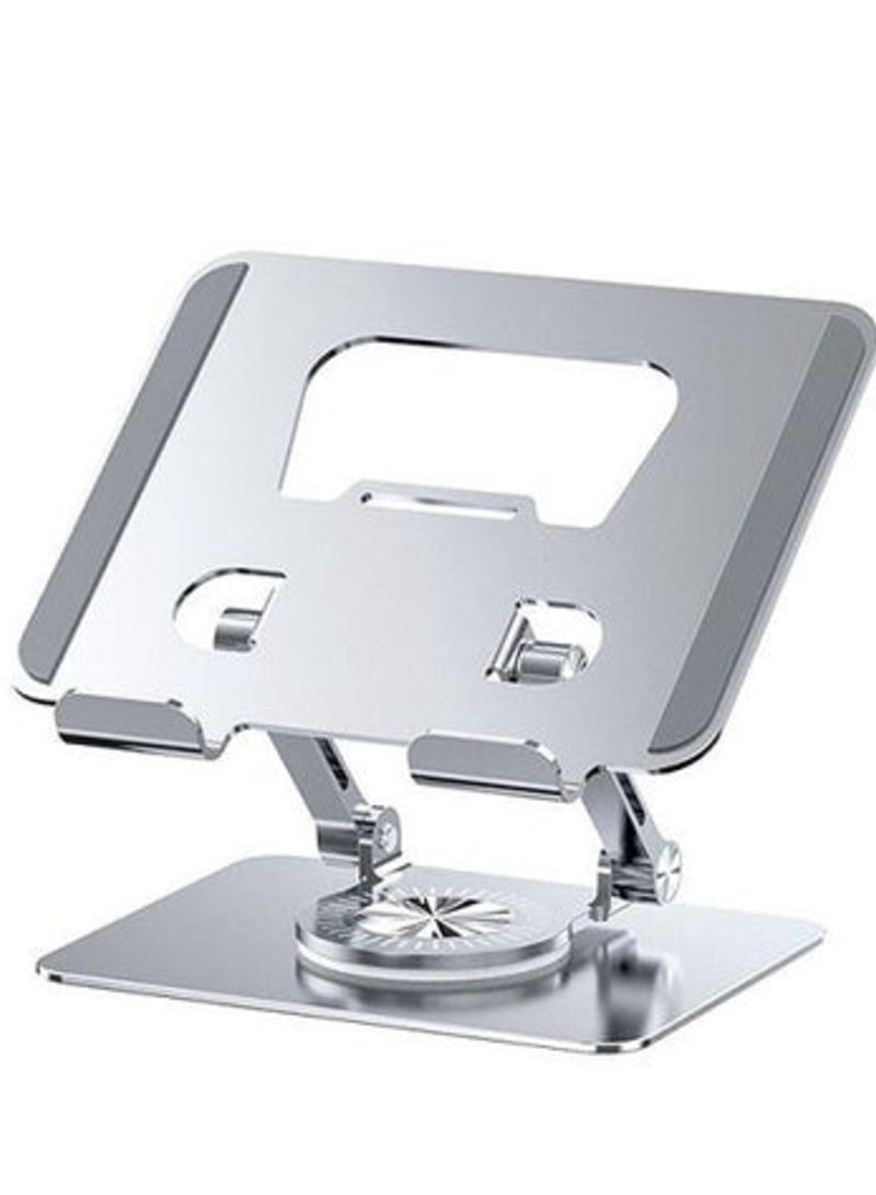 ELTRAZONE Height Adjustable Tablet Stand – 360° Rotating Desk Mount for 4-12 Inch Phones & Tablets - Image 1