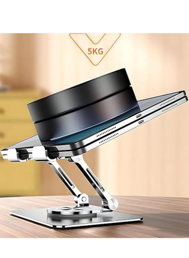 ELTRAZONE Height Adjustable Tablet Stand – 360° Rotating Desk Mount for 4-12 Inch Phones & Tablets - Image 5