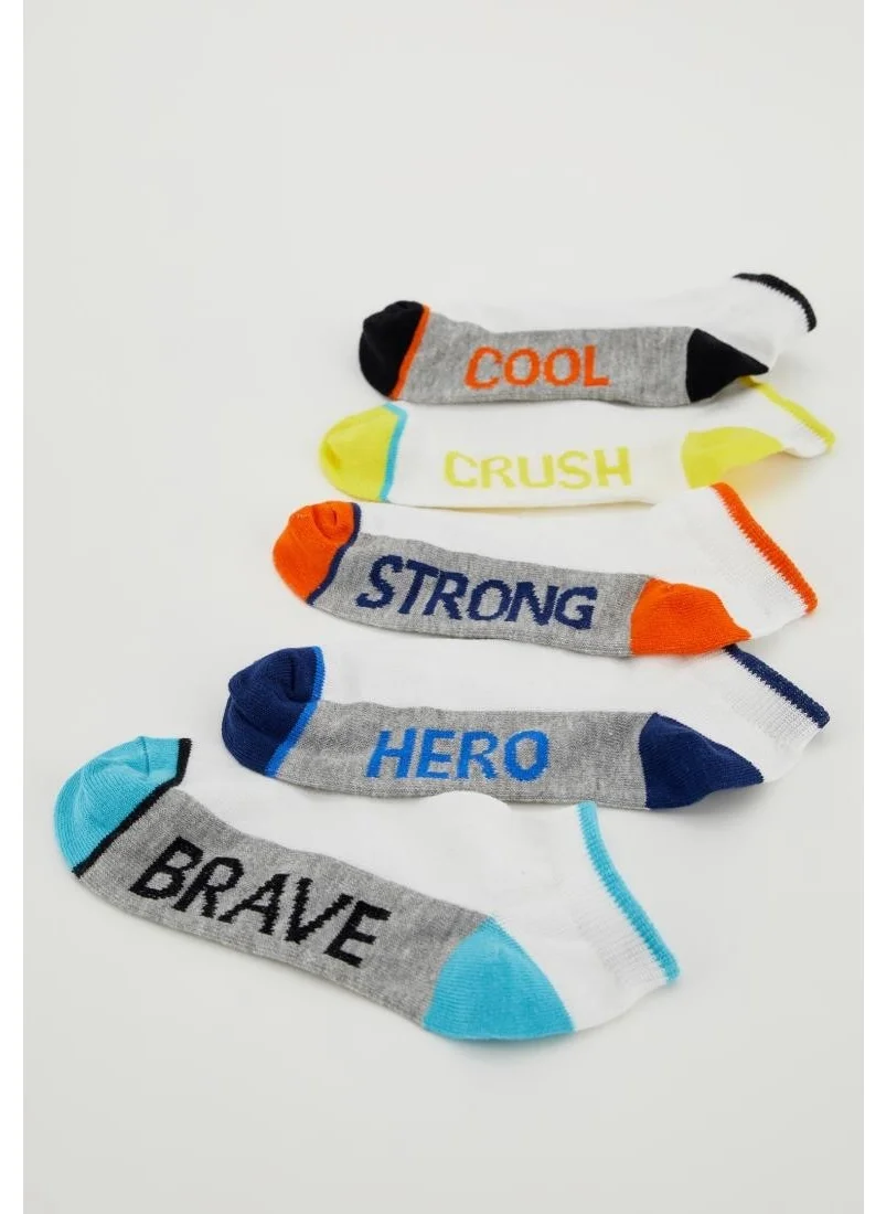 DeFacto Boys Patterned 5-Pack Ankle Socks T7302A6NS