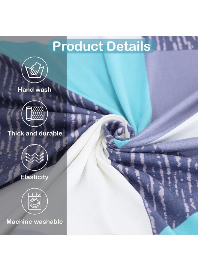 Lukzer Universal 1 Seater Sofa Cover with 1 Pillow Case 140 GSM Big Elasticity Slipcover for Couch Protector Stretchable (Prism Light Blue/90-140cm) SC-046-01 - Image 5