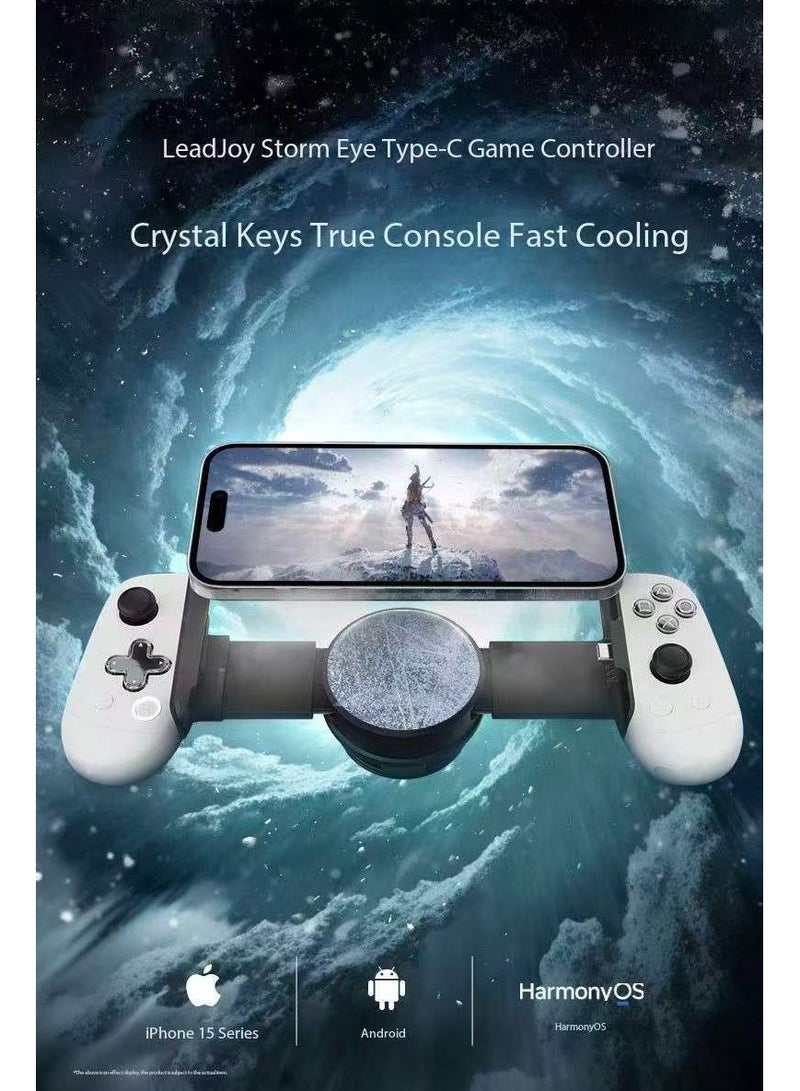 general Professional Gamepad LeadJoy M1 Mobile Gaming Controller for iPhone Type-C / Android / HarmonyOS with Hall Effect Joysticks, Adjustable Trigger, Turbo Function, Pass-through Charging, Switchable ABXY Layout, Ultra-low Latency - Image 2