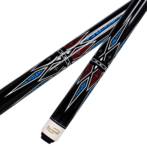Ray speed Pool Cue Stick with Hard Case Hardwood Canadian Maple Professional Billiard Pool Stick 58 2Pieces 1920oz Pool Stick Set - Image 3