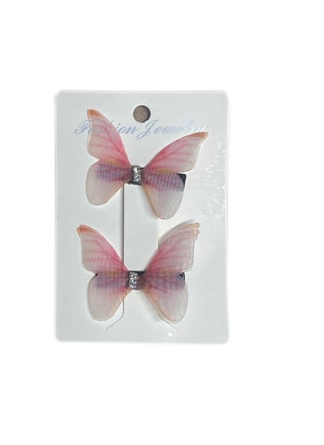 Elite Dose Cute Design Butterfly Hair Clips 2 Pieces 