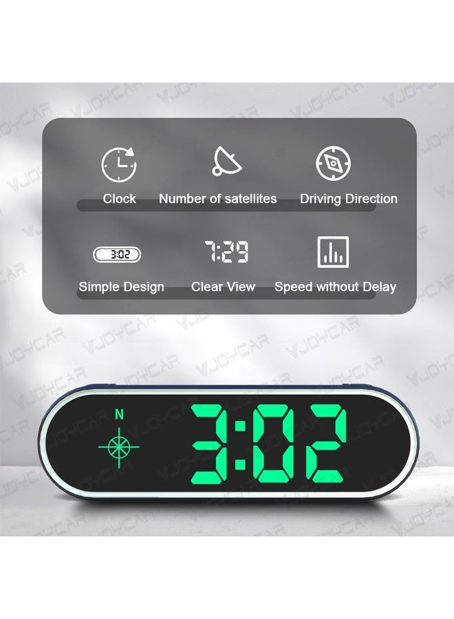 عداد السرعة الجديد الملون HUD GPS، عداد السرعة الرقمي MPH KM/H شاشة عرض أمامية للسيارات والشاحنات، كابل USB، توصيل وتشغيل (7 ألوان/ميل/ساعة كم/ساعة) - Image 5