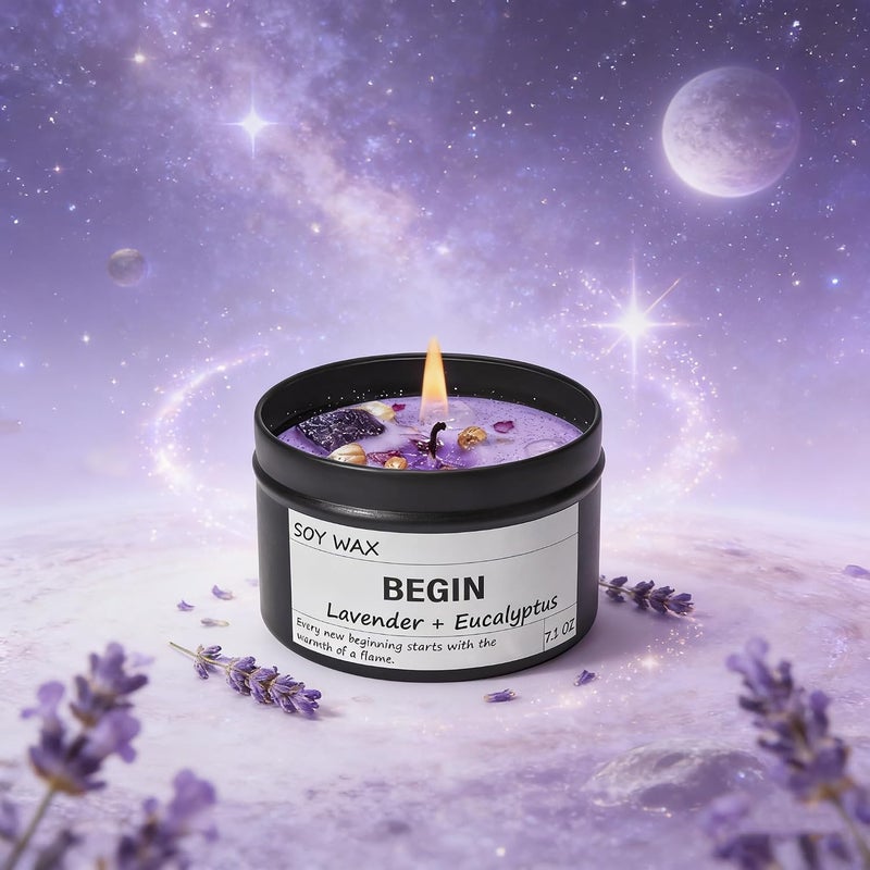 Chloefu LAN شموع بنكهة الليمون، عطر قوي، شموع زجاجية، هدايا للنساء والرجال - Image 2