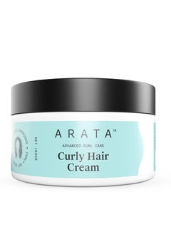ARATA Arata Advanced Curl Care Curly Hair Cream (100 GM) For Velvety Soft Curls Intensive Moisture Curl Definition and Plant-Based Styling Abyssinian Seed Oil Soya Protein and Shea Butter CG Approved  - Image 1